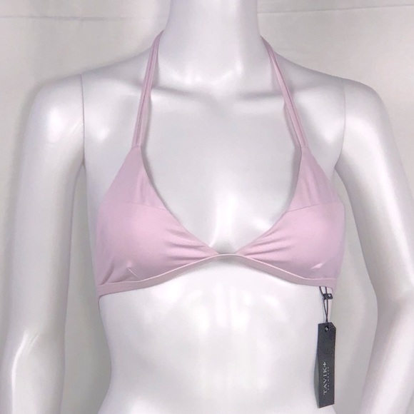 Tavik Lilac Triangle Dbl String Halter Bikini Top - Picture 2 of 14